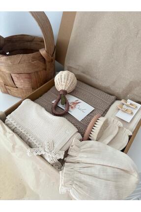 Sincabın Düşleri Hoşgeldin bebek yenidoğan hediye kutusu hastane çıkışı natur...