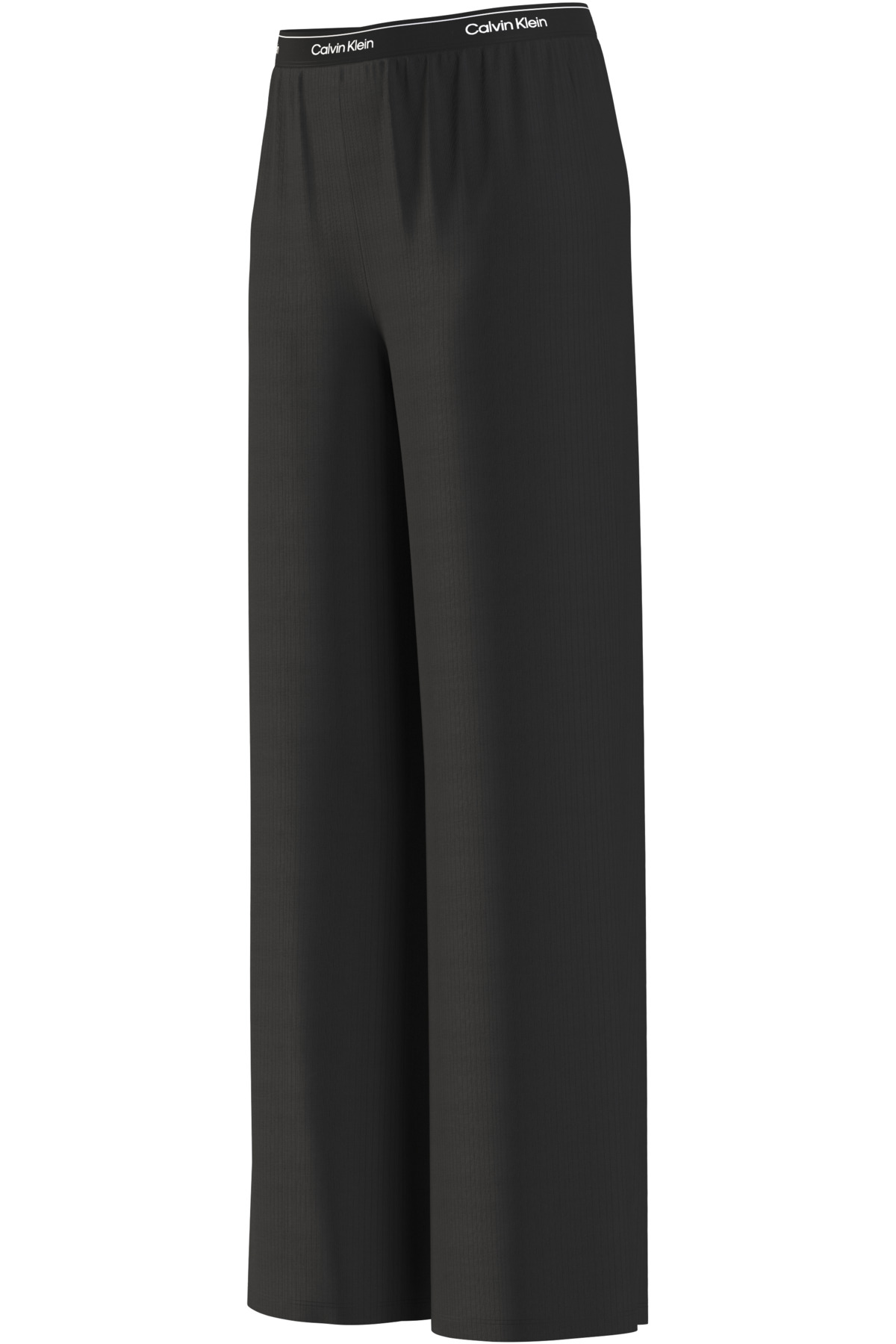 Calvin Klein  Ck Kadın Drop Needle Geniş Paçalı Siyah Pantolon - Görsel 4