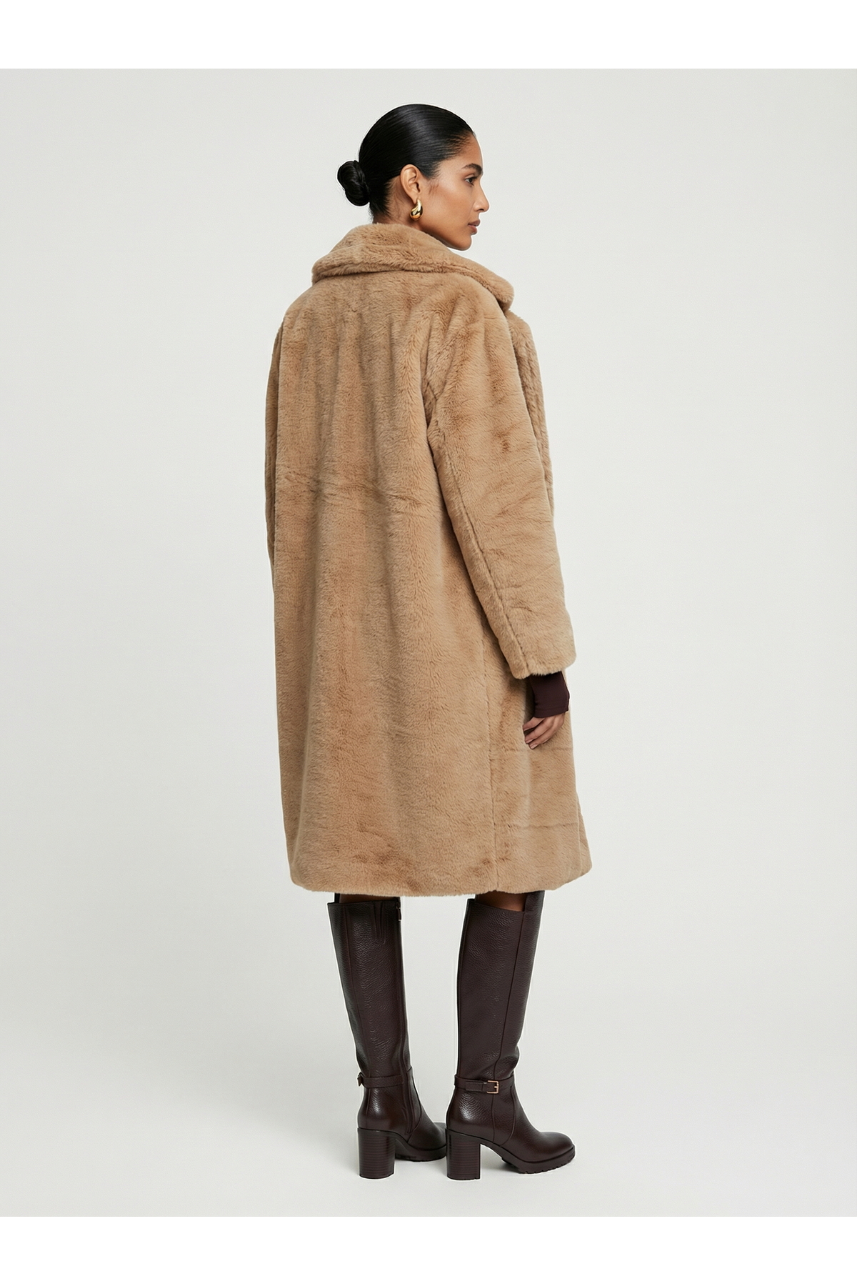 Sun Burners  Sahara Camel | Faux Fur - Bej Lüks Peluş Kürk - Görsel 6