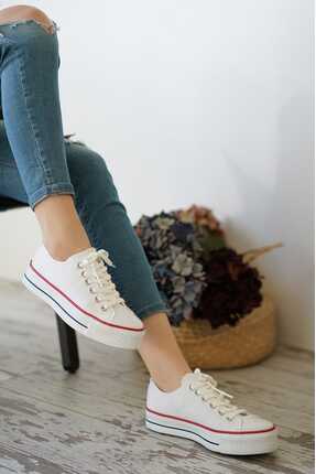 E SPORT Beyaz Platform Unisex Günlük Ayakkabı-036