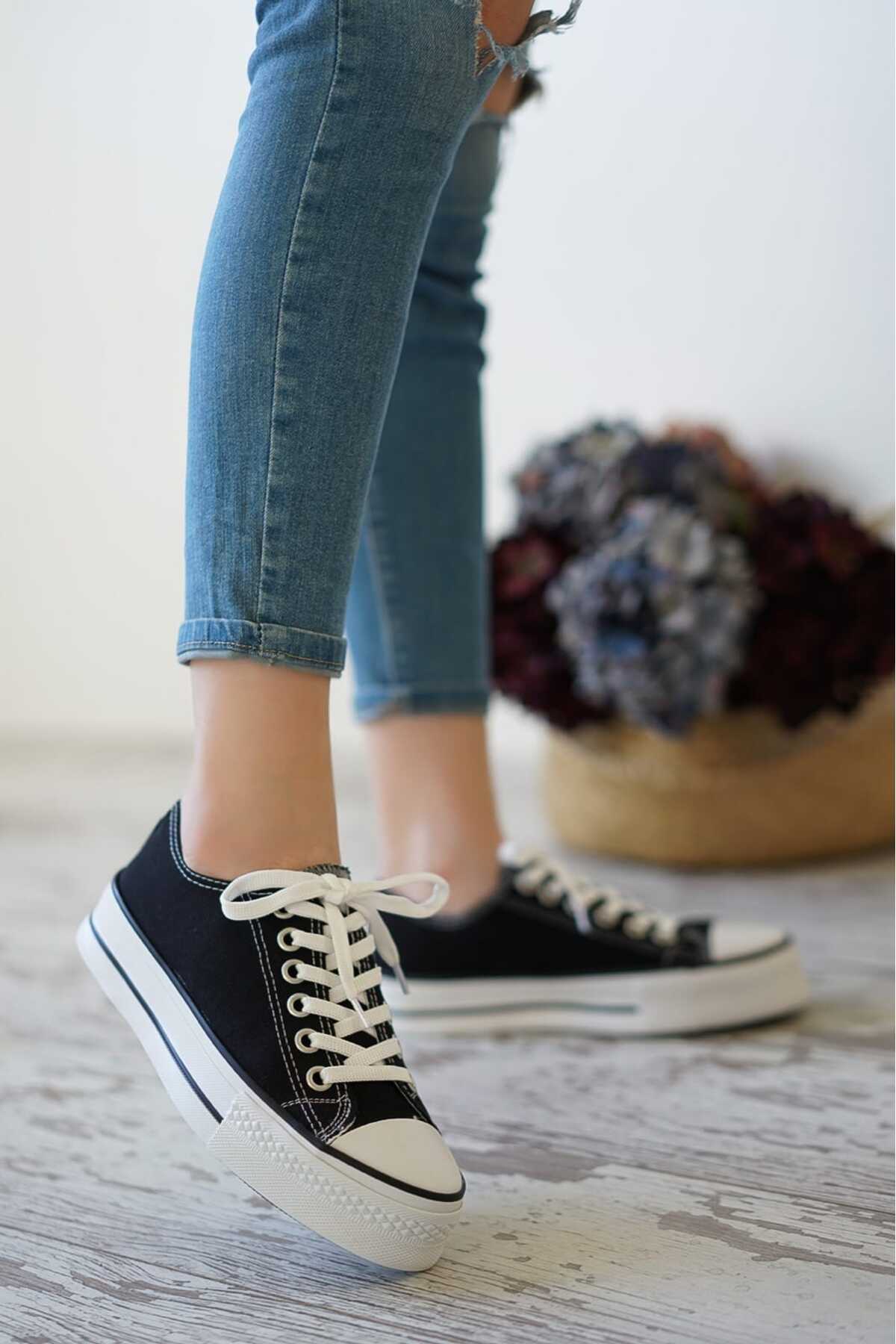 E SPORT  Siyah Platform Unisex Günlük Ayakkabı-036