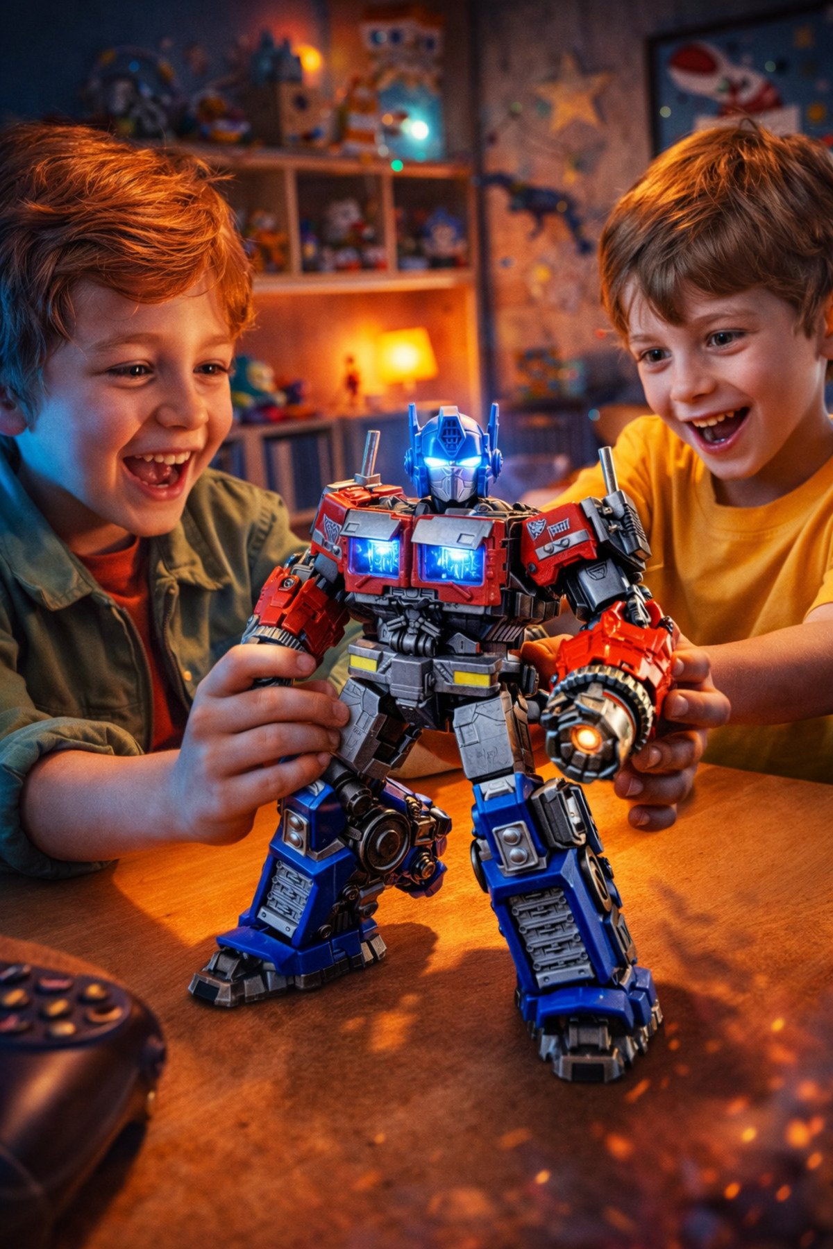 Cici Oyuncak Blokees Transformers Classic Class Optimus Prime Led Işıklı Tam Hareketli Model Kit Figür fotoğrafı 6 (önizleme)