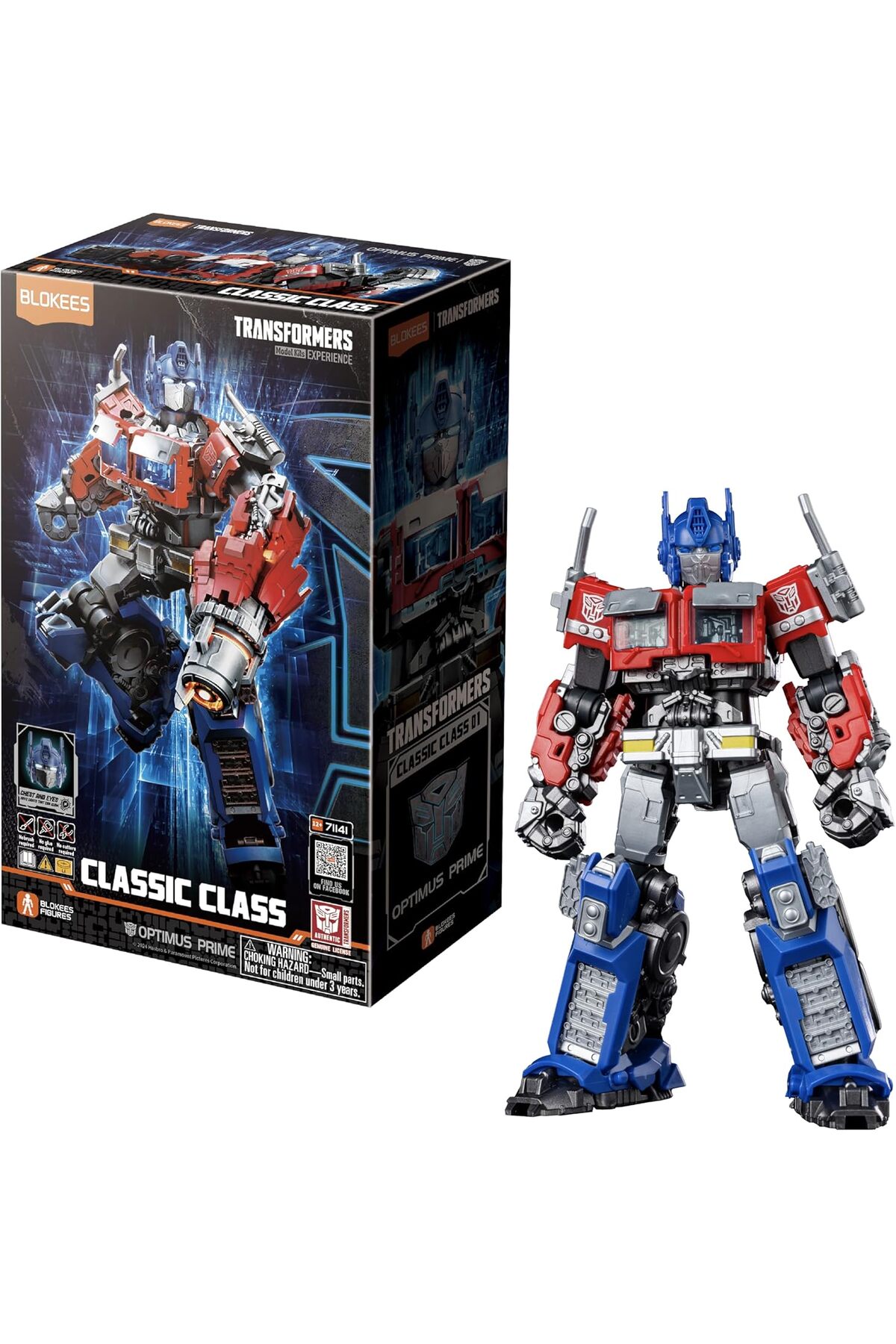 Cici Oyuncak Blokees Transformers Classic Class Optimus Prime Led Işıklı Tam Hareketli Model Kit Figür fotoğrafı 7 (önizleme)