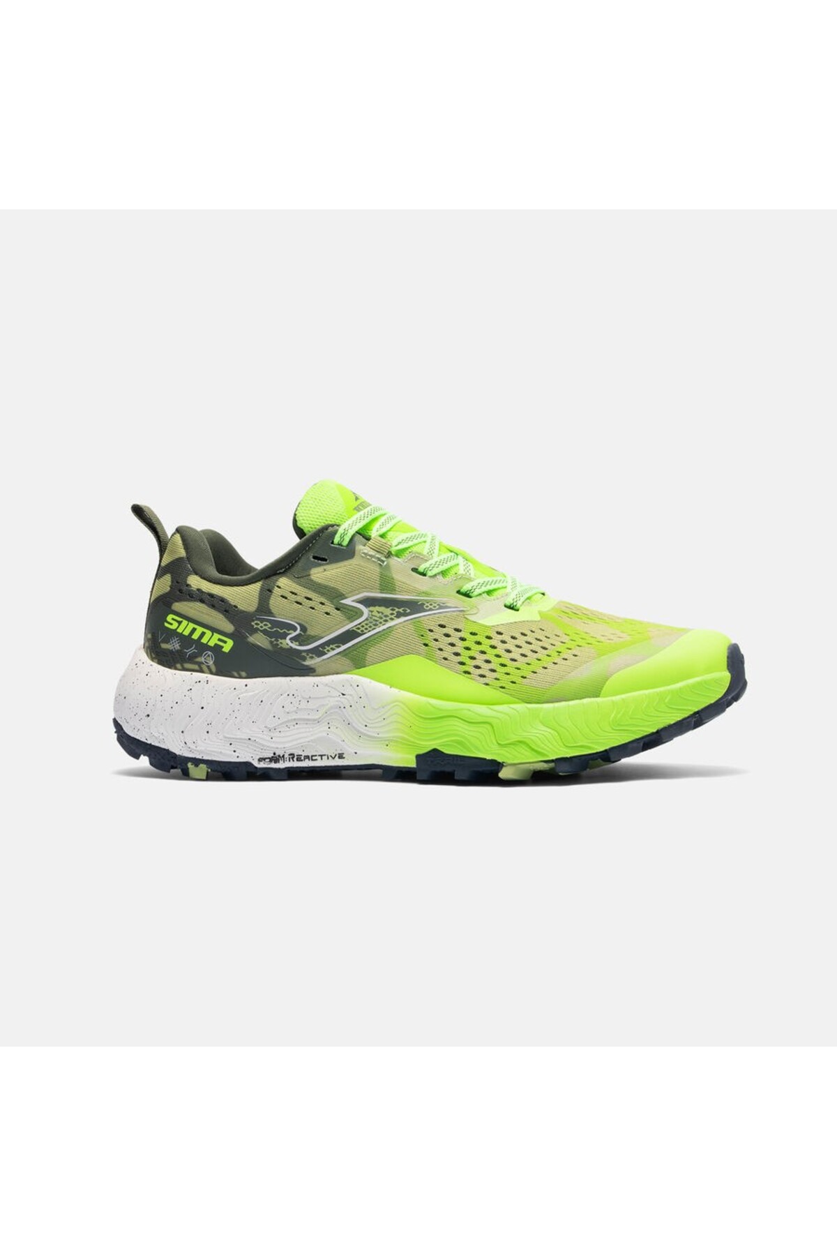 Joma TKSIMS2615 Sima Erkek Trail Koşu Ayakkabısı - Fluo Yeşil/Haki