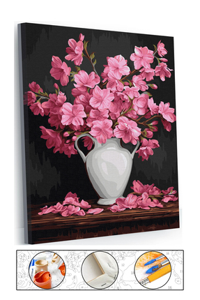 abbara Sayılarla Boyama Çerçeveli Hobi Seti Numaralı Tuval Fırça Boya Dahil K...