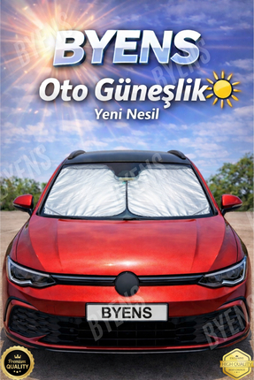 BYENS Araba Ön Cam Güneşlik Araba Cam Güneşliği Otomobil Güneşlikleri Araç Gö...