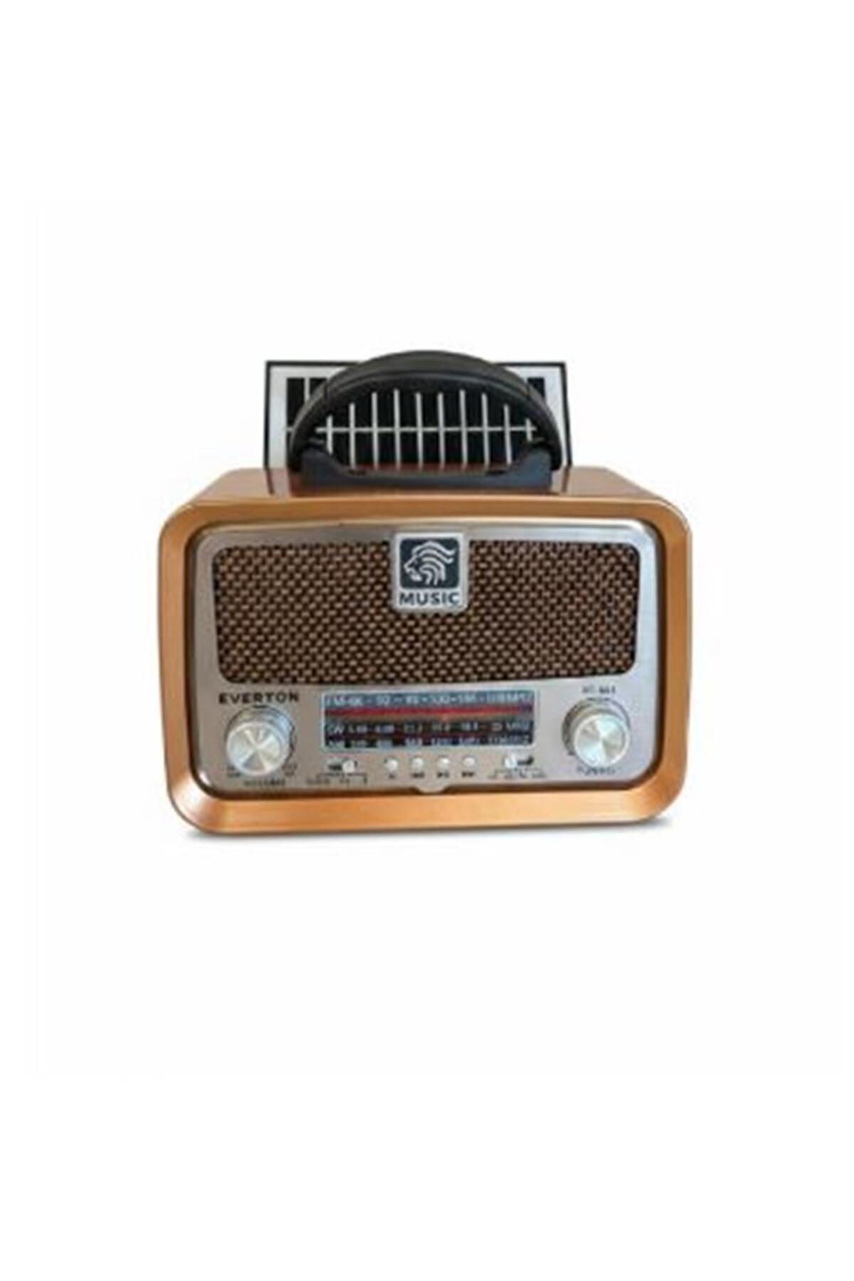 Everton Rt-653 Solarlı,Şarjlı Nostaljik Radyo (Bluetooth-Usb-Sd-Fm