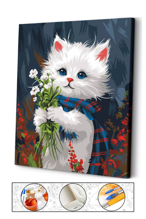 abbara Sayılarla Boyama Çerçeveli Hobi Seti Numaralı Tuval Fırça Boya Dahil K...