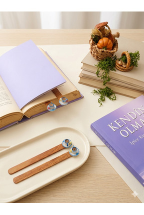 by bernArt Design BBD MİNYATÜR ÇAY/KAHVE KİTAP AYRAÇLARI KOLEKSİYONU/SLİM