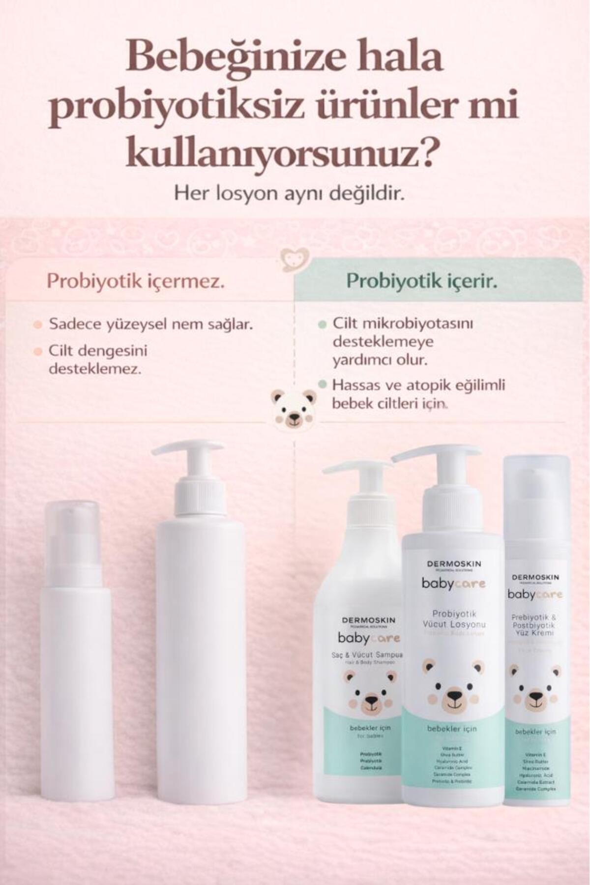 Dermoskin Babycare Günlük Bebek Bakım Seti | Saç ve Vücut Şampuanı + Bebek Yağı + Pişik Kremi | 3'lü Set fotoğrafı 2 (önizleme)