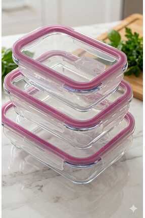 Funny Life Borosilikat Cam Saklama Kabı Seti – Kristal Berraklığı, Üstün Koru...