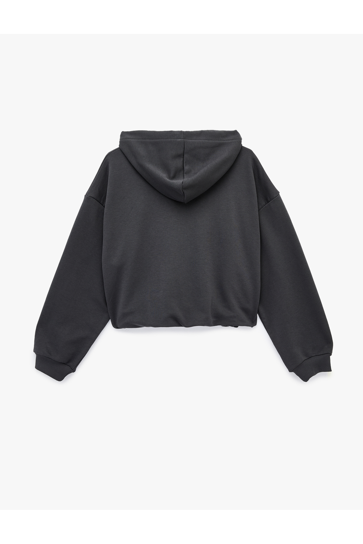 Koton  Rahat Kalıp Uzun Kollu Kanguru Cepli Fermuarlı Kapüşonlu Sweatshirt - Görsel 4