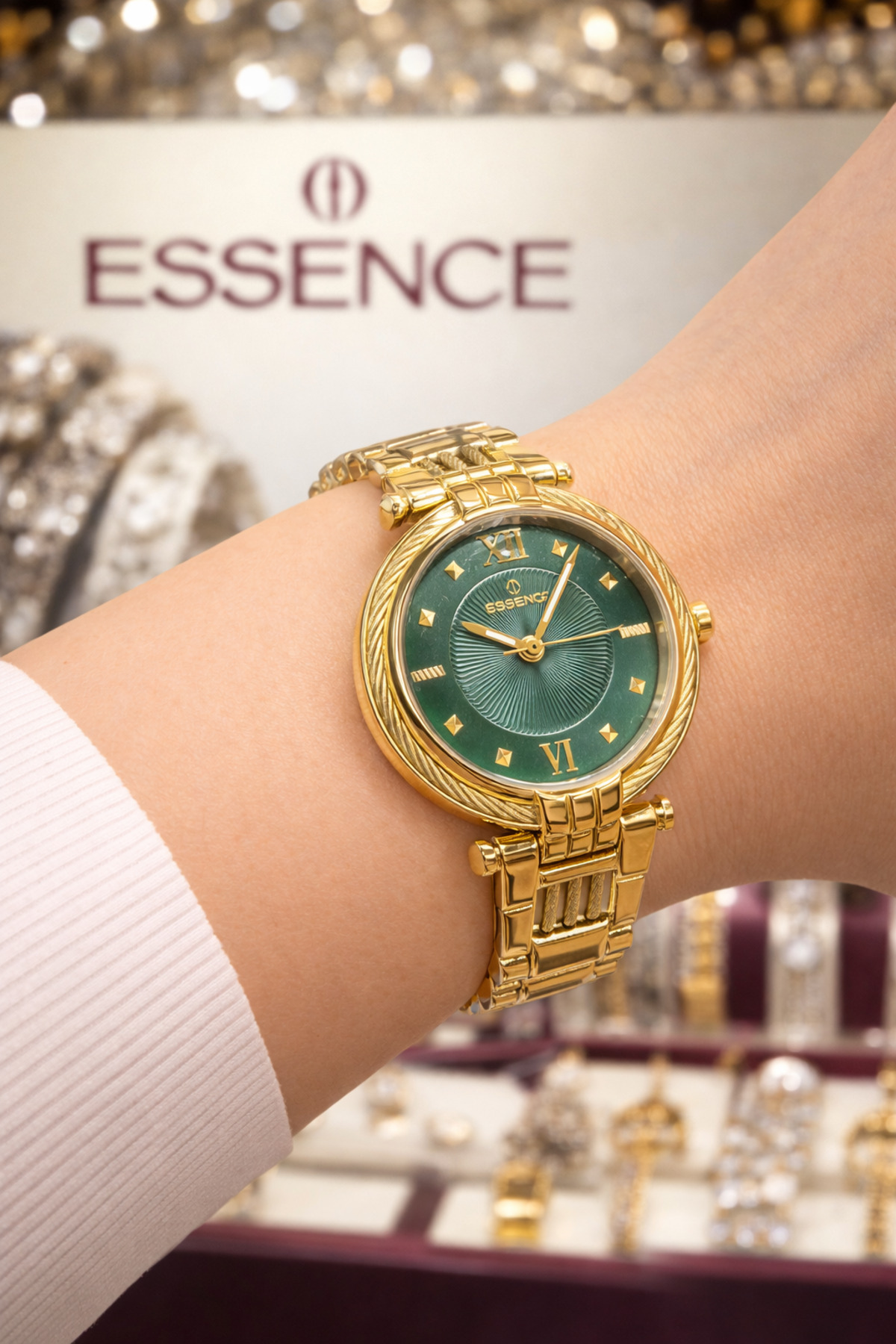 Essence KADIN KOL SAATİ 22 AYAR ALTIN KAPLAMA 5 ATM SU GEÇİRMEZ 2