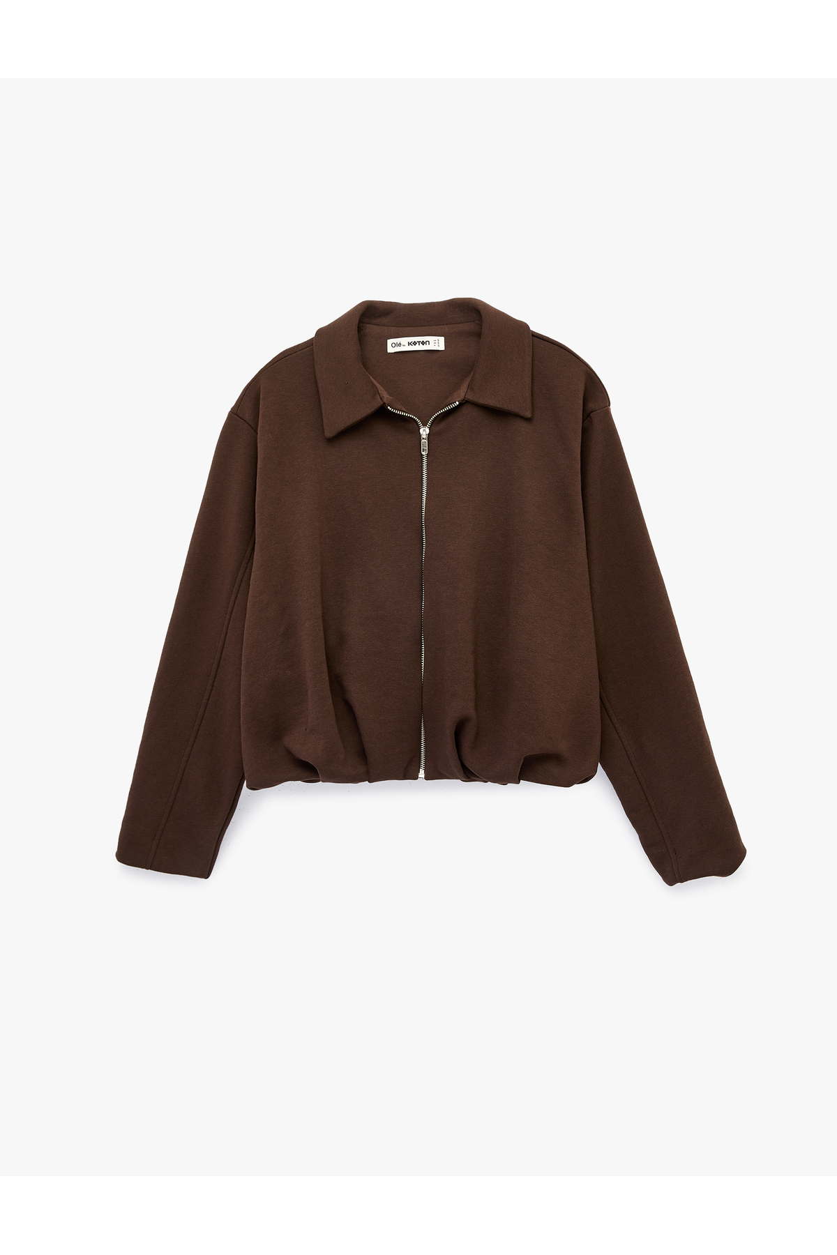Koton  Rahat Kalıp Uzun Kollu Polo Yaka Fermuarlı Sweatshirt - Görsel 2