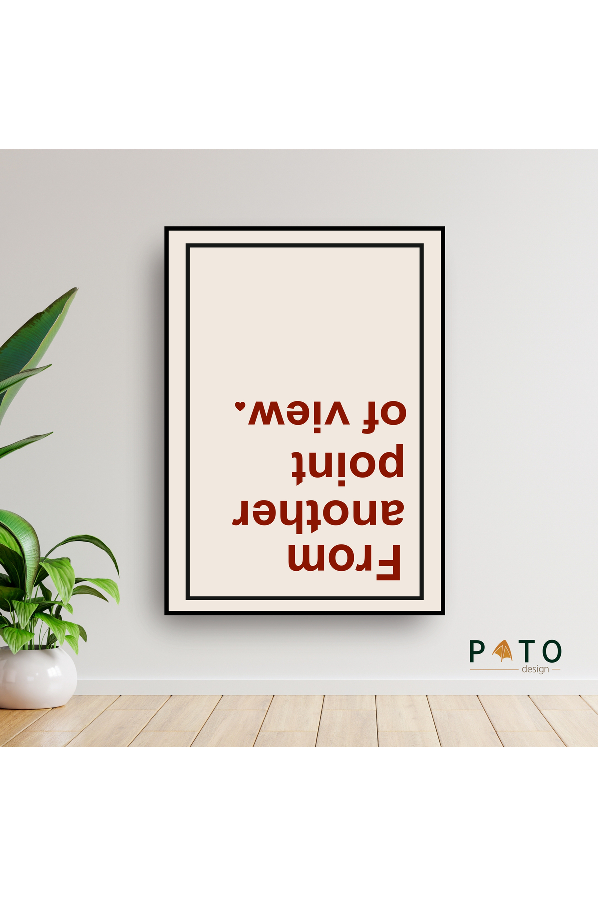 'From Another Point of View' Table | Black Framed | MDF & UV Printing