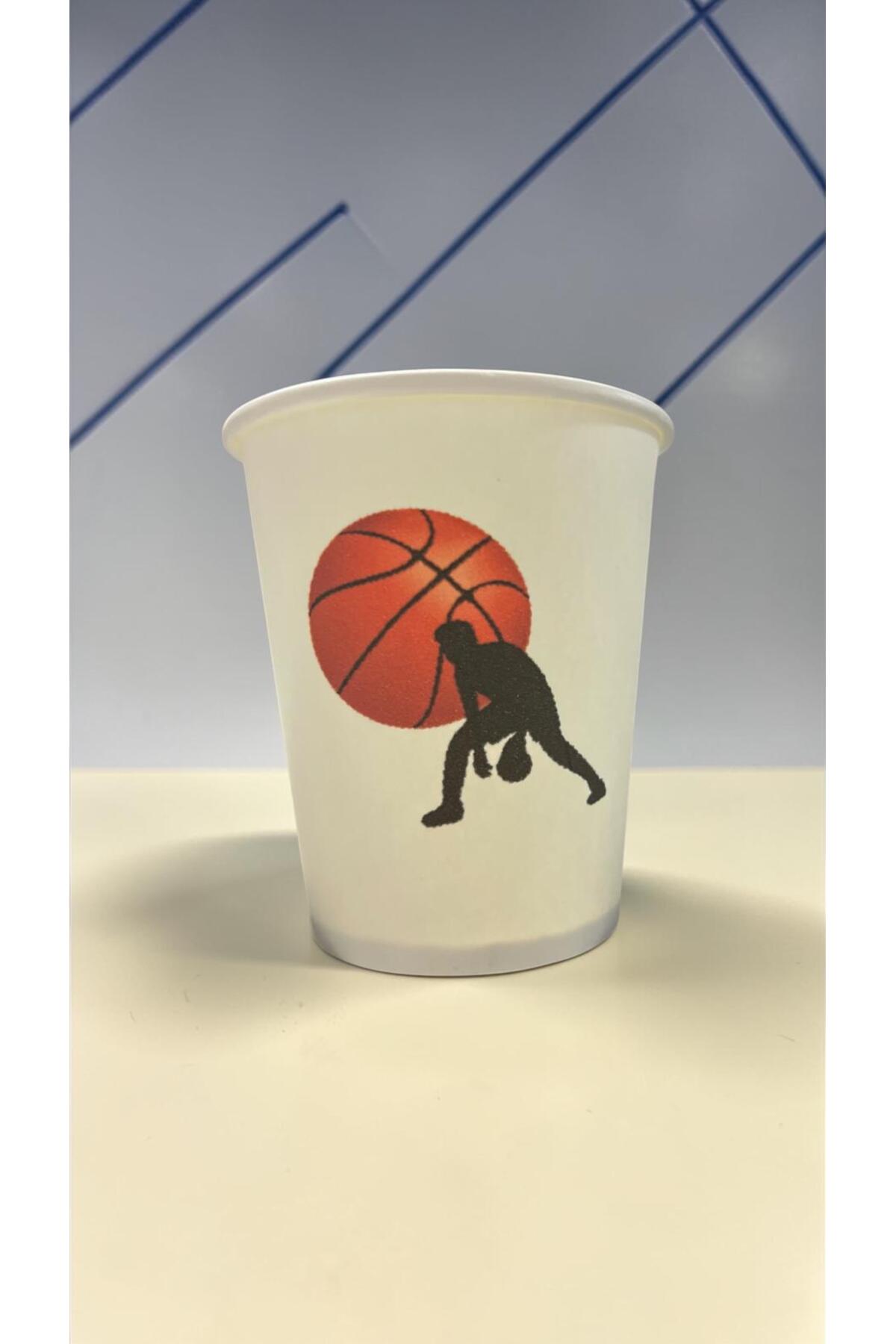 Basketball Themed Birthday Event Party Cardboard Cup 7 oz 50 Pieces