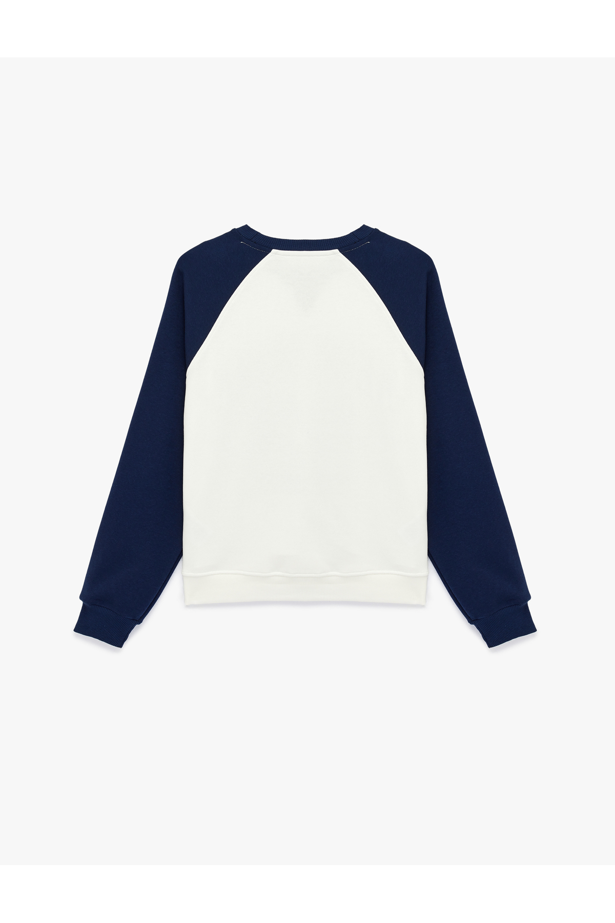 Koton Rahat Kalıp Uzun Kollu Baskılı Bisiklet Yaka Sweatshirt görsel 4