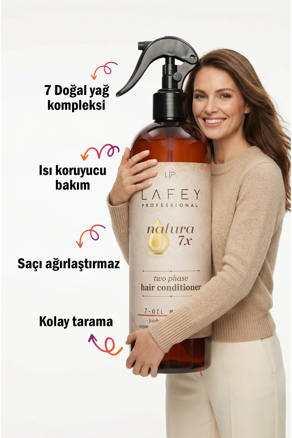 NATURA 7X Besleyici & Onarıcı Etkili Saç Fön Suyu 400 ml — LFYNAT030627 — تصویر 2 از 3