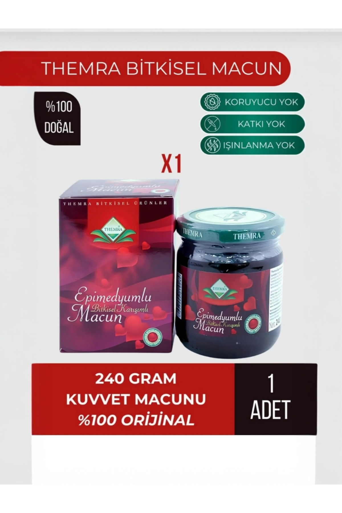 Themra Bal Ginsengli Bitkisel Karışımlı Mesir Epimedyümlü1 Kuvvet Macun 1X240 Gr - Fiyatı, Yorumları