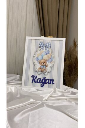 hediyelik tasarımlarr LED Işıklı İsimli Bebek Odası Tablosu | Kişiye Özel Duv...