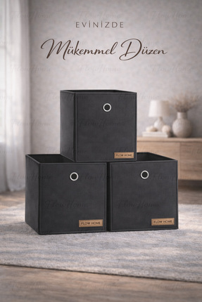 Flow Home Saklama Sepeti Dolap Organizer Katlanabilir Raf Gardırop Düzenleyic...