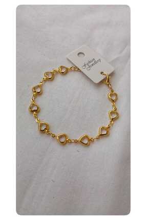 karmabijuteriaksesuar Beyaz Kalpli Çelik Bileklik