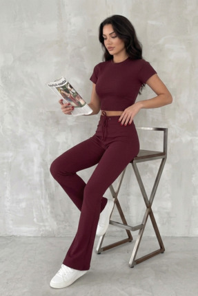 MAİMODA Kadın Basic Spor İkili Takım / Women’s Basic Two-Piece Set Bodysuit a...