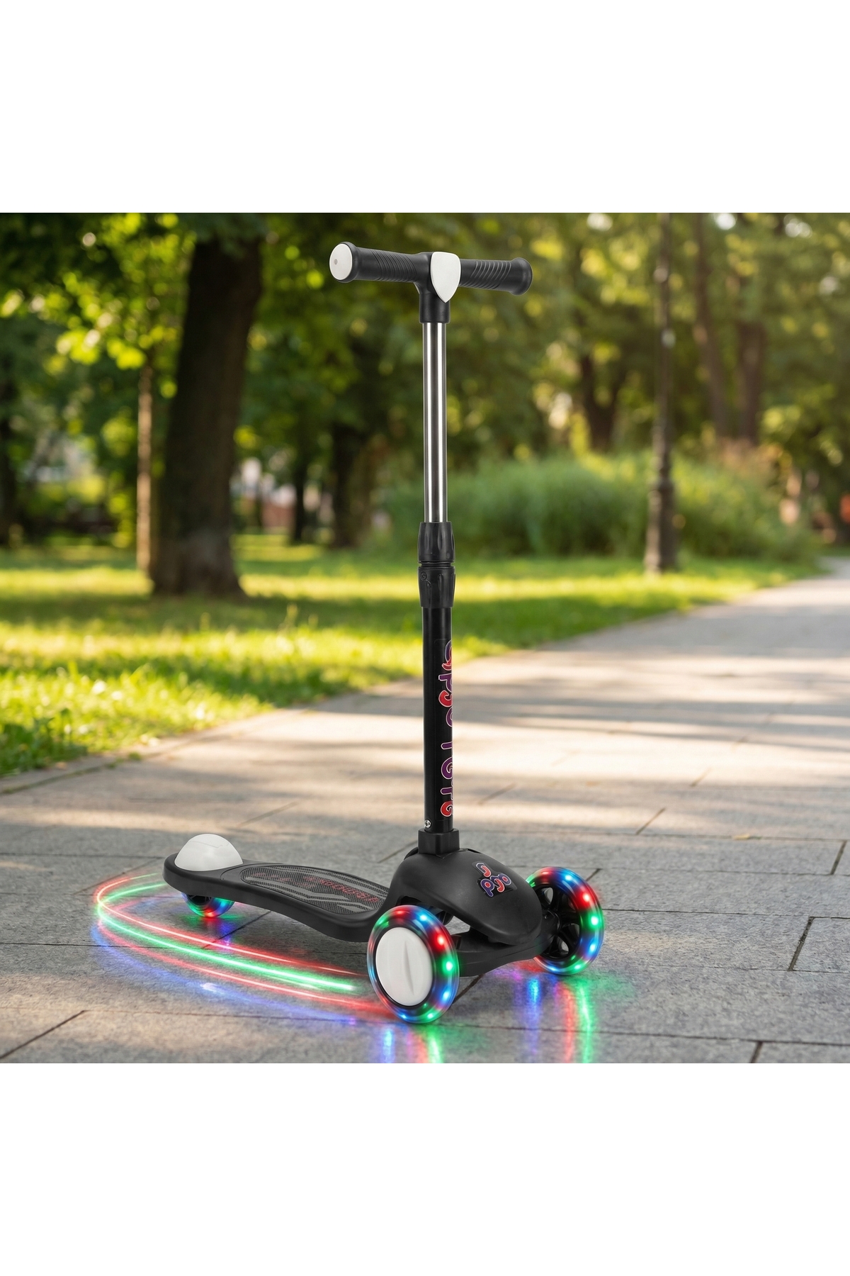 Kids Scooter with Light and Collapsible Brake System