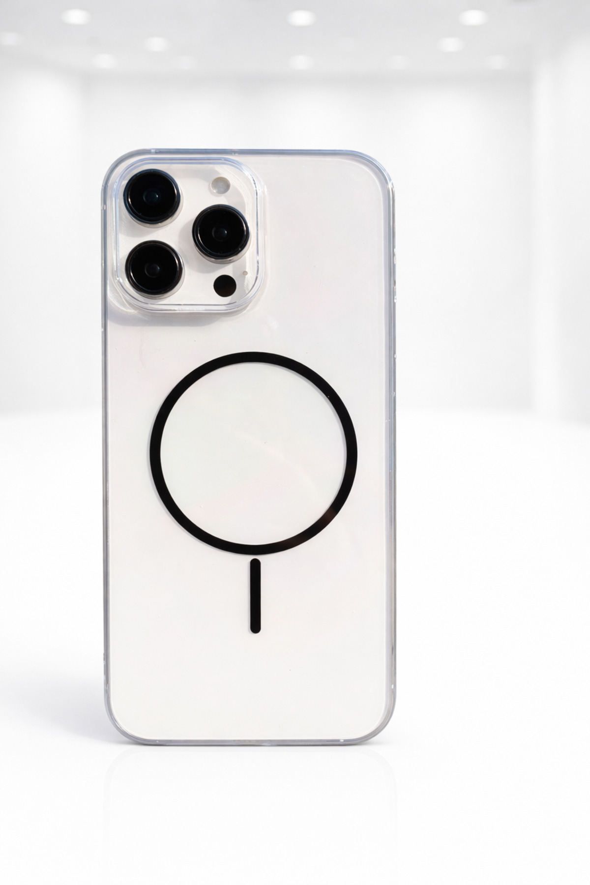 Slim Design No Yellow Color MegSafe Transparent Phone Case for İPHONE 15 PRO ONLY