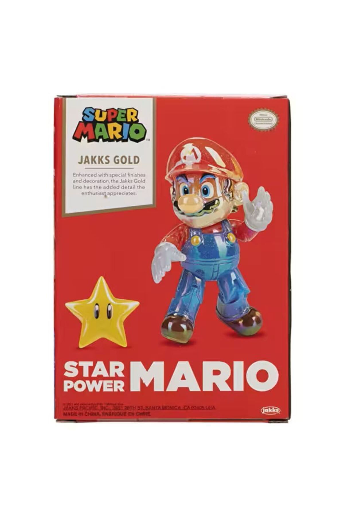 Jakks Pacific Nintendo Super Mario figürü Mario ve Star