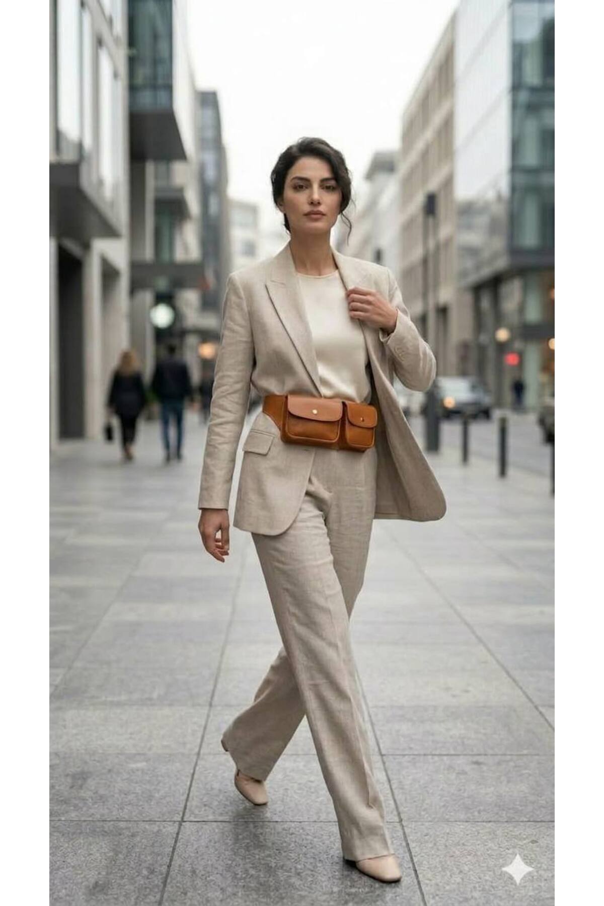 Fiori Kadın Suni Deri Bel Çantası