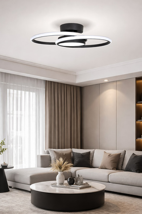 Fer Avize Elsa Modern Tasarım Enerji Tasarruflu Led Avize Beyaz Işık Salon Ço...