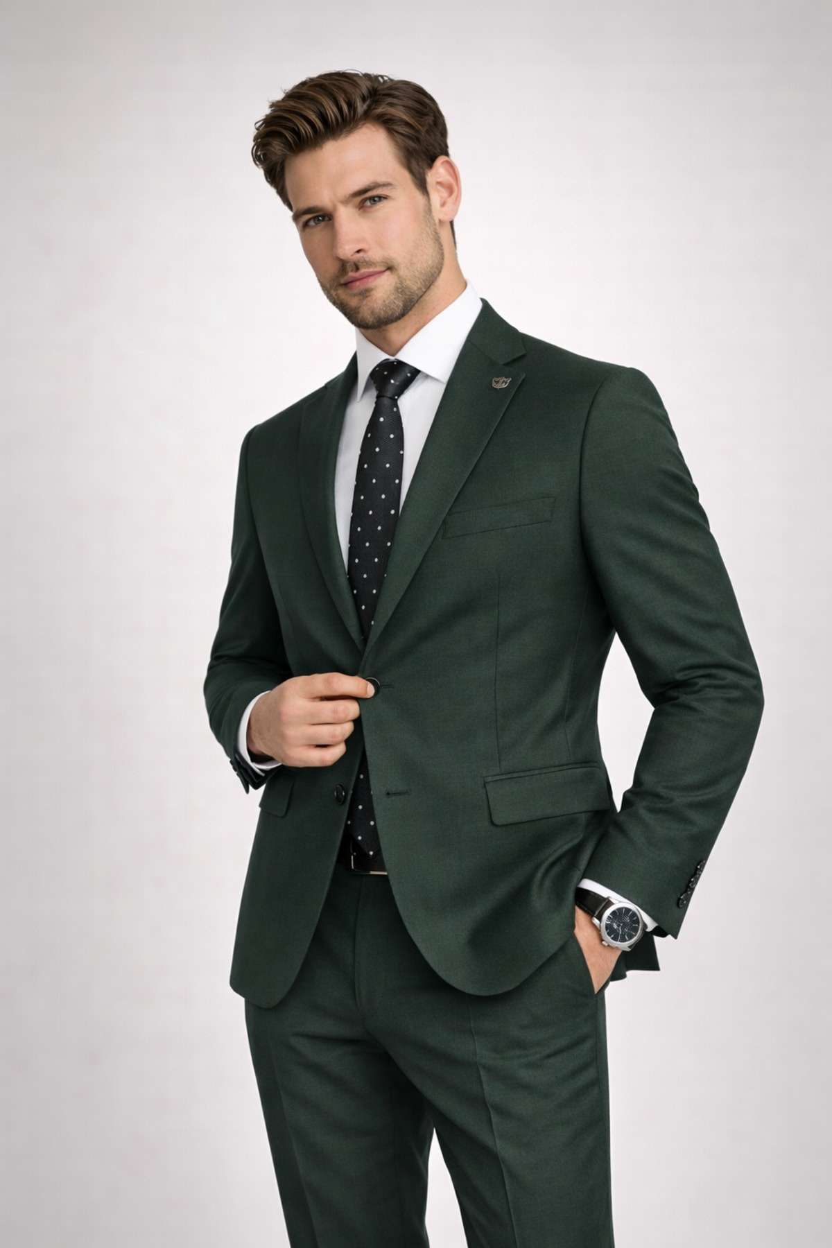 CARLIONE  Slim Fit Erkek Takım Elbise - Şık Modern Premium Tasarım