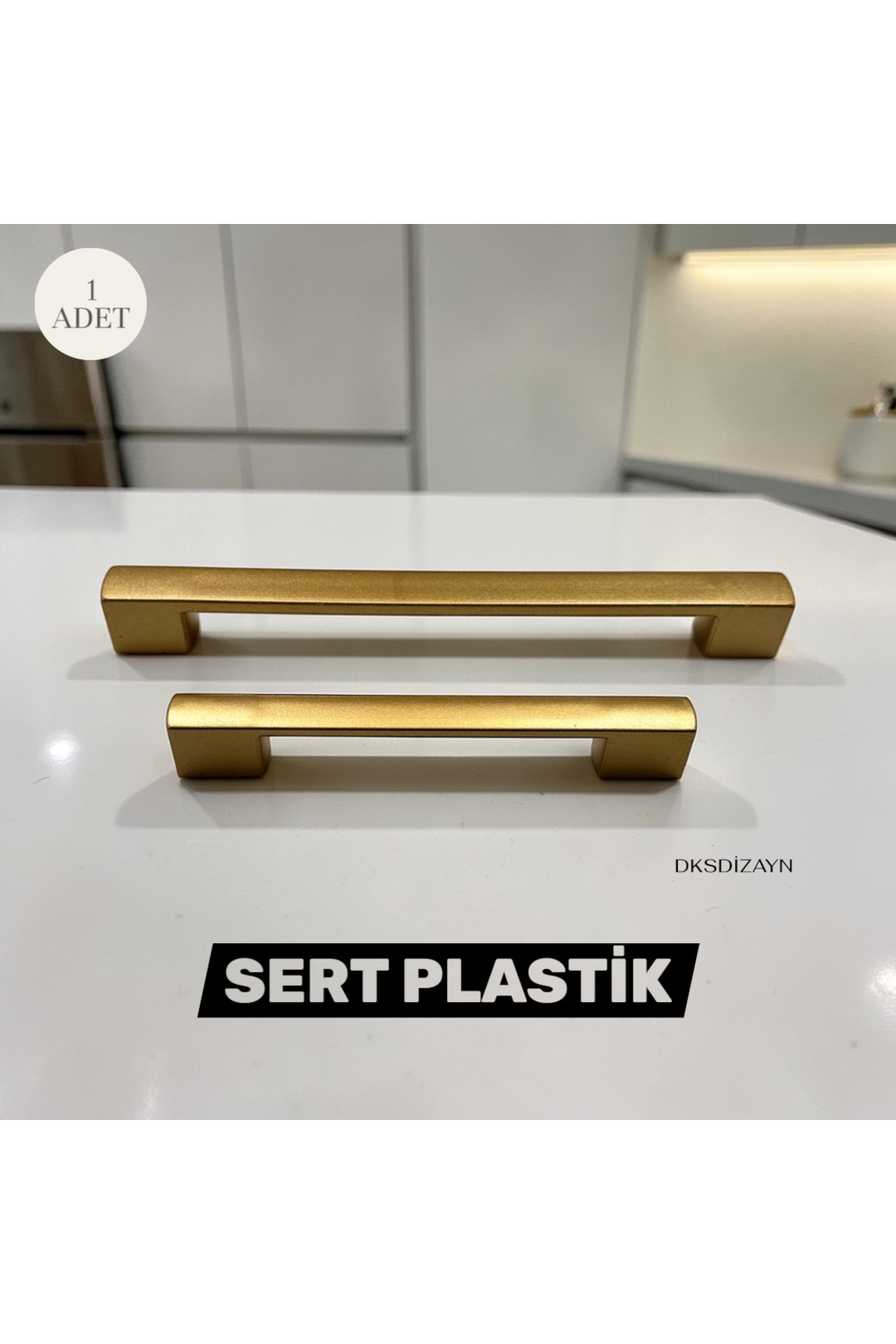 NEFLAS スタッキングストレージ 幅1115mm DKSDİZAYN Nergis 160-192 MM Sert Plastik Kulp Mat Altın 1. Kalite