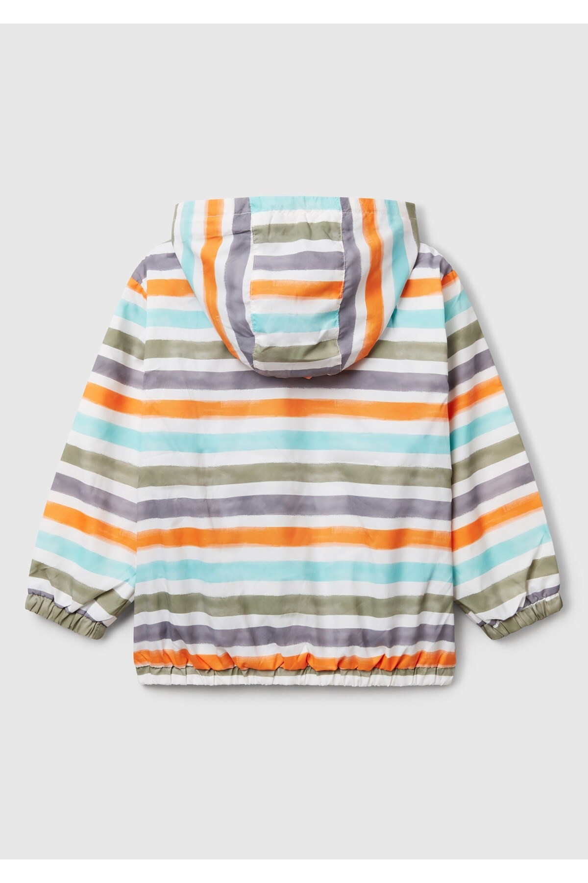 Benetton Mix Erkek Bebek Çizgili Yağmurluk fotoğrafı 2 (önizleme)