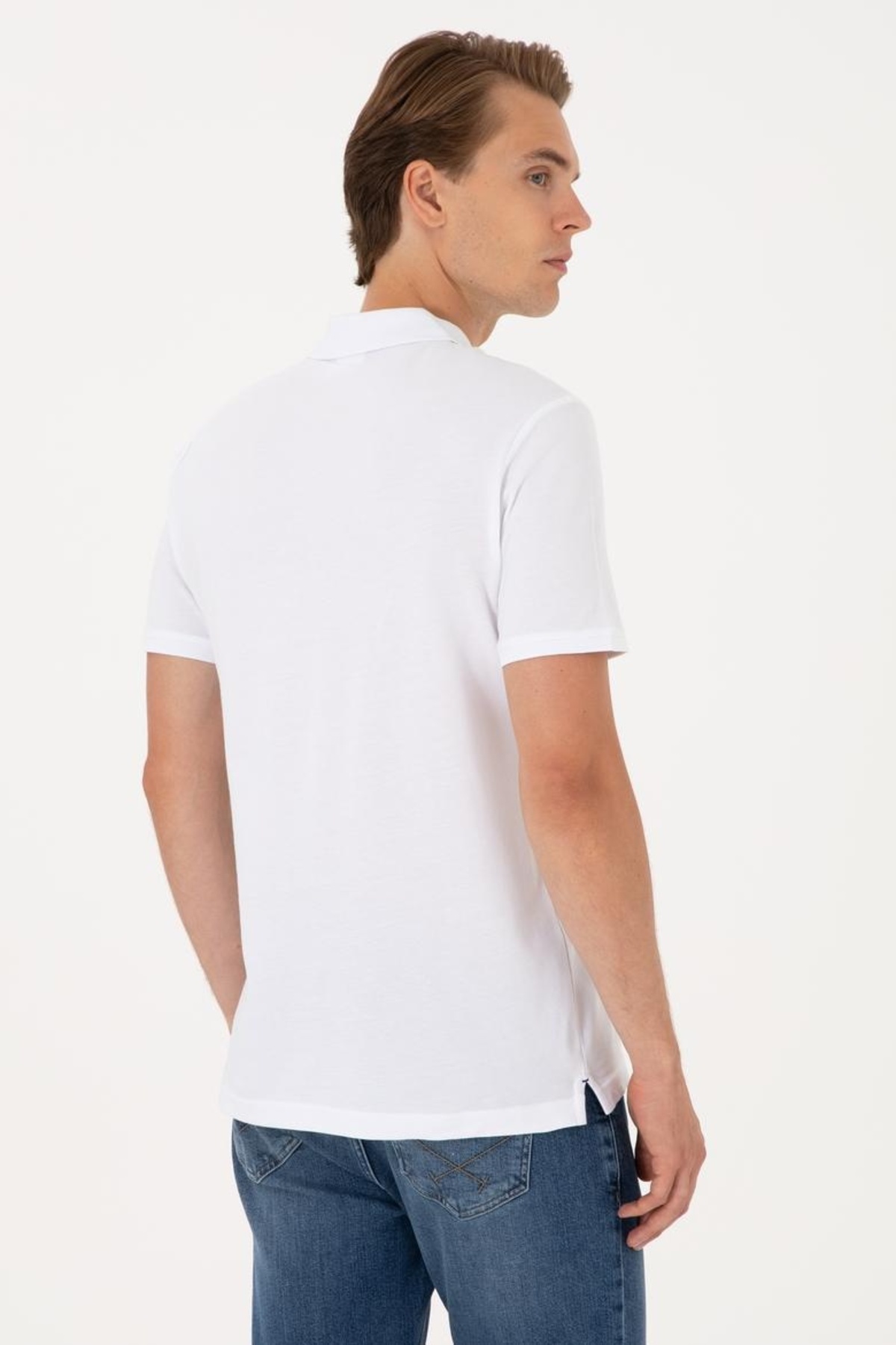پولوشرت مردانه یقه پلو | یو اس پولو U.S. Polo Assn. 26Y129000281_129027 TR - تصویر 5
