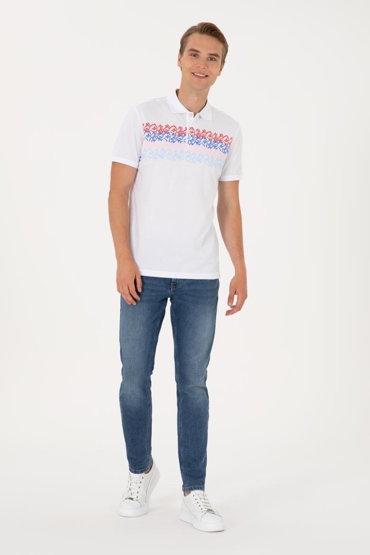 پولوشرت مردانه یقه پلو | یو اس پولو U.S. Polo Assn. 26Y129000281_129027 TR - تصویر 4