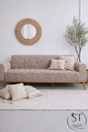 Shopyteks Kaymaz Welsoft Koltuk Örtüsü 170x210 Bej Evcil Hayvan Dostu Kanepe ...