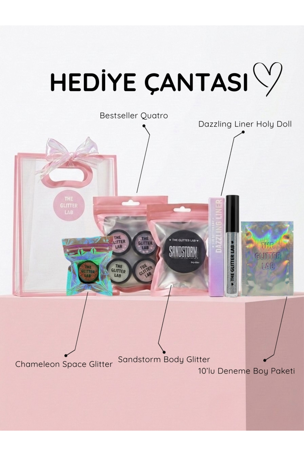 The Glitter Lab Işıltılı Makyaj Hediye Seti NO 1 - Fiyatı, Yorumları