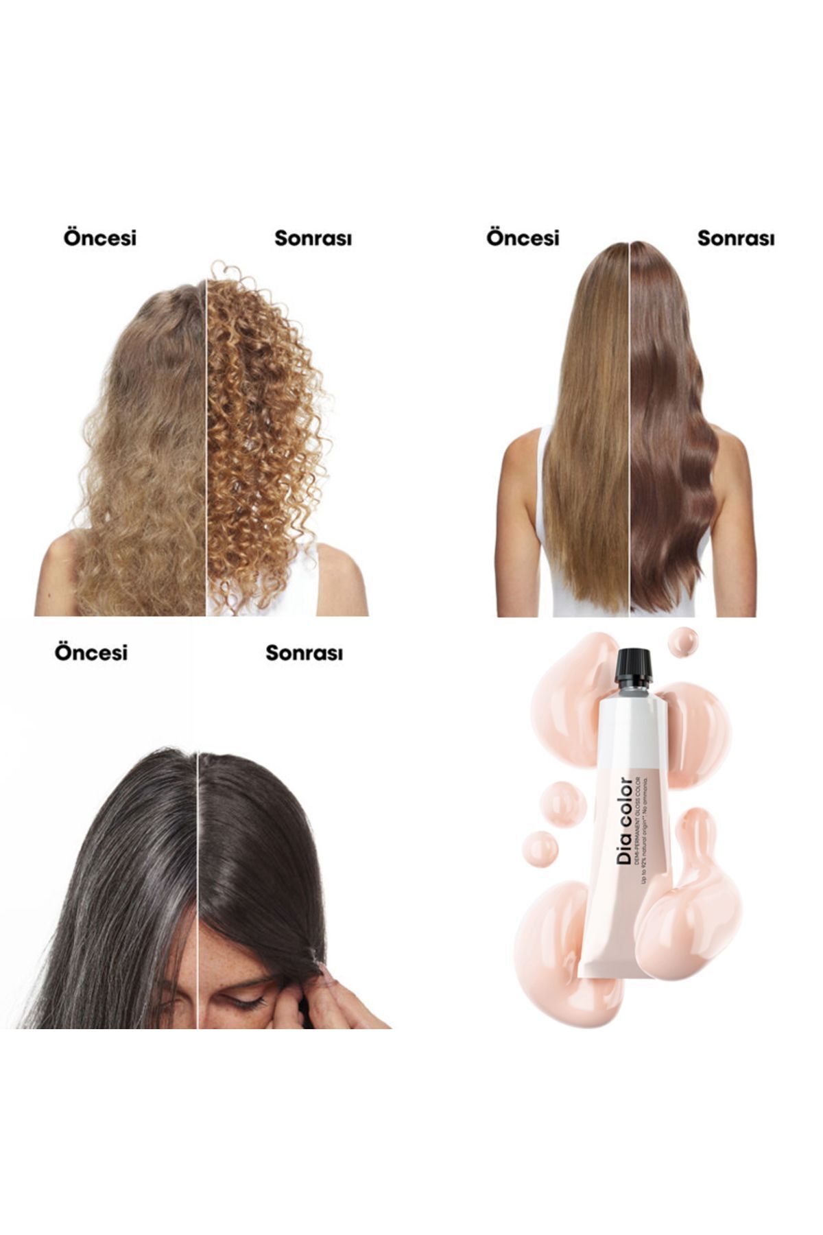Dia Light Amonyaksız Parlak Saç Boyası 60ml 5.11 - Açık Kestane Yoğun Küllü — قهوه‌ای Dİ322144 — تصویر 4 از 4