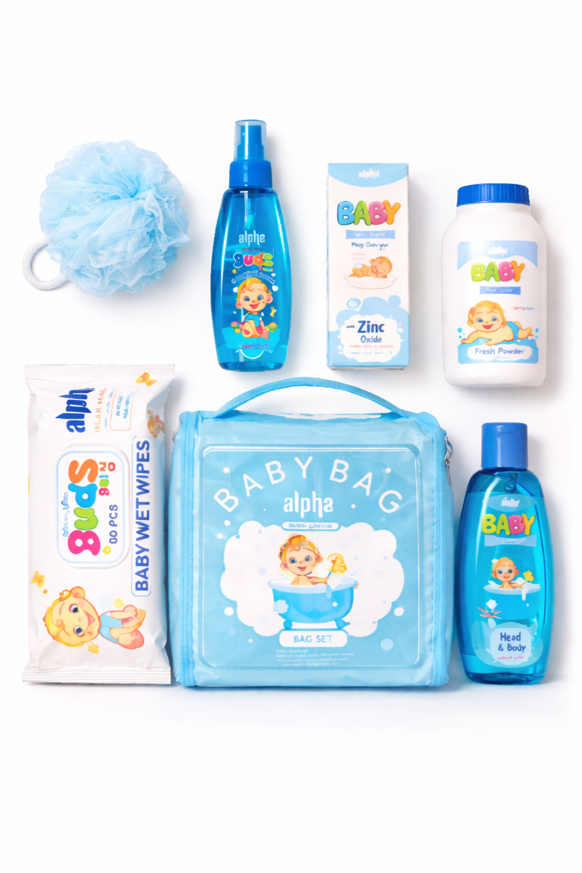 mini kanka Kız Bebek Erkek Bebek Alpha Baby Bag Bebek Bakım Seti – Eksiksiz Bebek Hijyen Seti fotoğrafı 5 (önizleme)