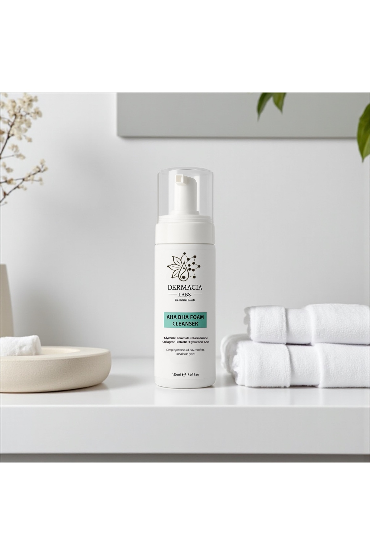 Leke ve Gözenek Karşıtı Mini Cilt Bakım Seti, %10 Azelaik+%5 Niacinamide+AHA Köpük — DL-AKLESET3 — تصویر 6 از 6