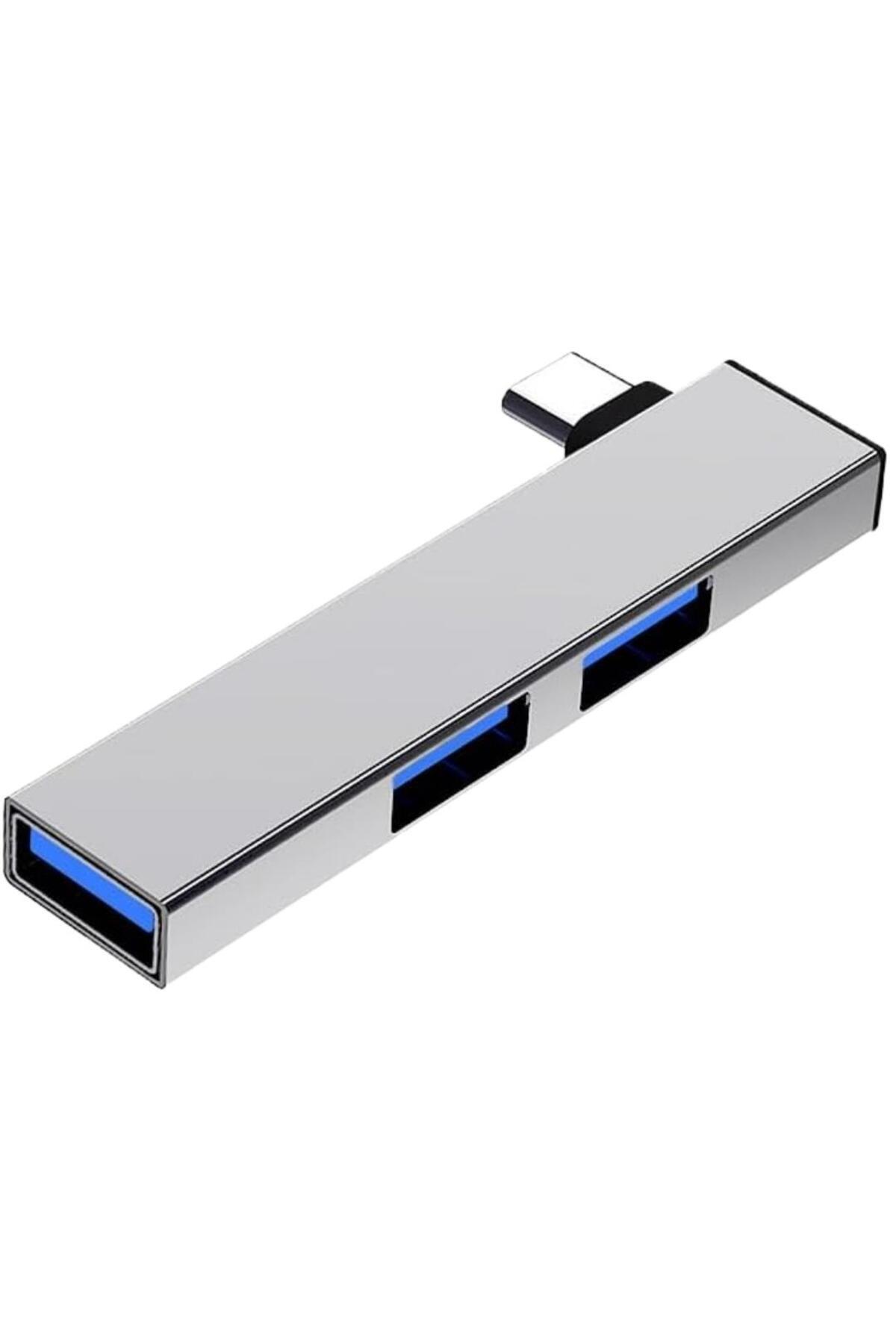 Yüksek Hız 5GBPS HIZ Usb Type C 3.0 Hub 3 Portlu Çoklayıcı Çoğaltıcı Dönüştürücü Çevirici Adaptör