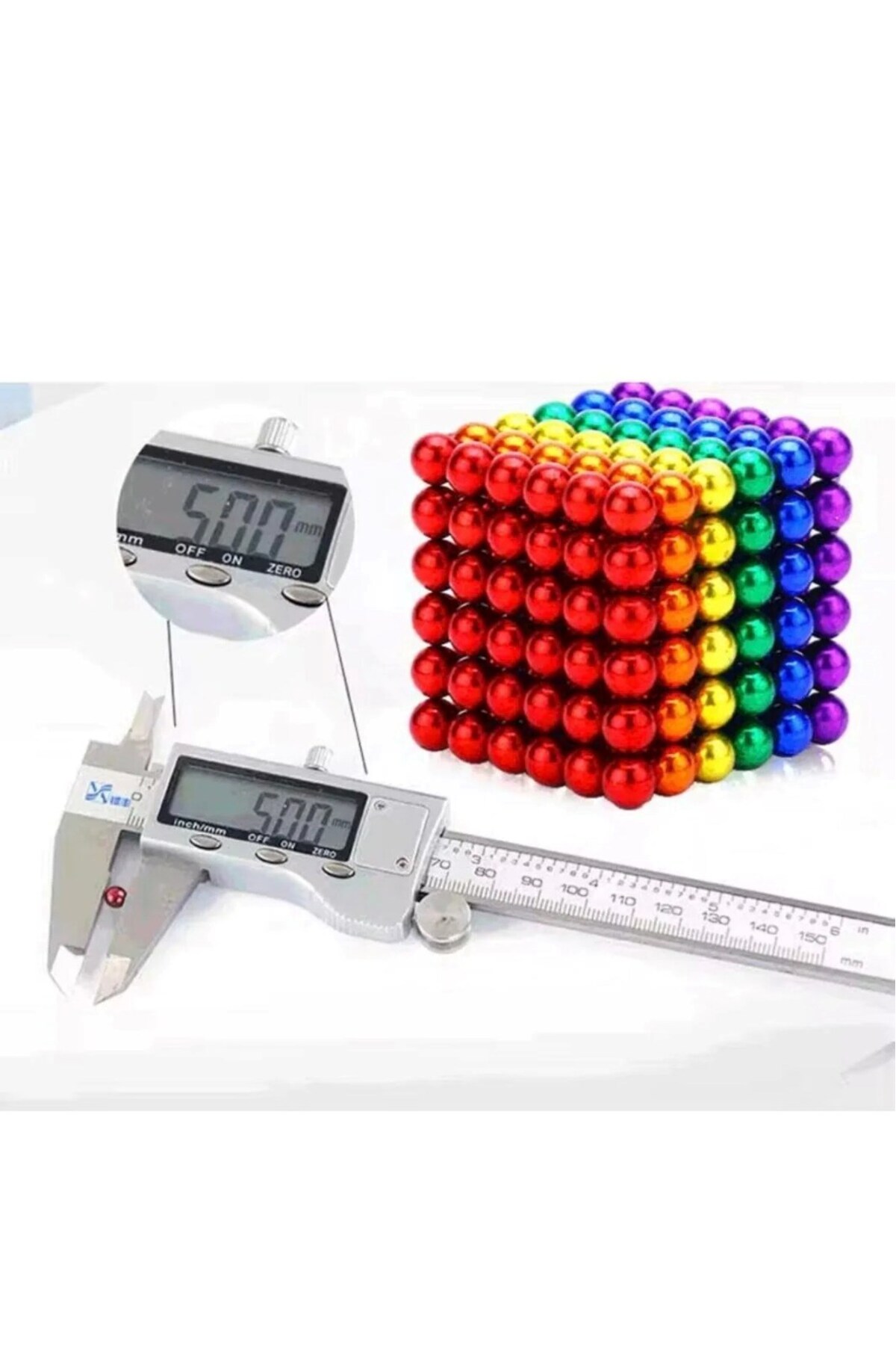 Leyaton 216 Parça 5mm Manyetik Top Seti Sihirli Mıknatıslı Küp ve Stres Giderici Zeka Oyuncağı fotoğrafı 3 (önizleme)