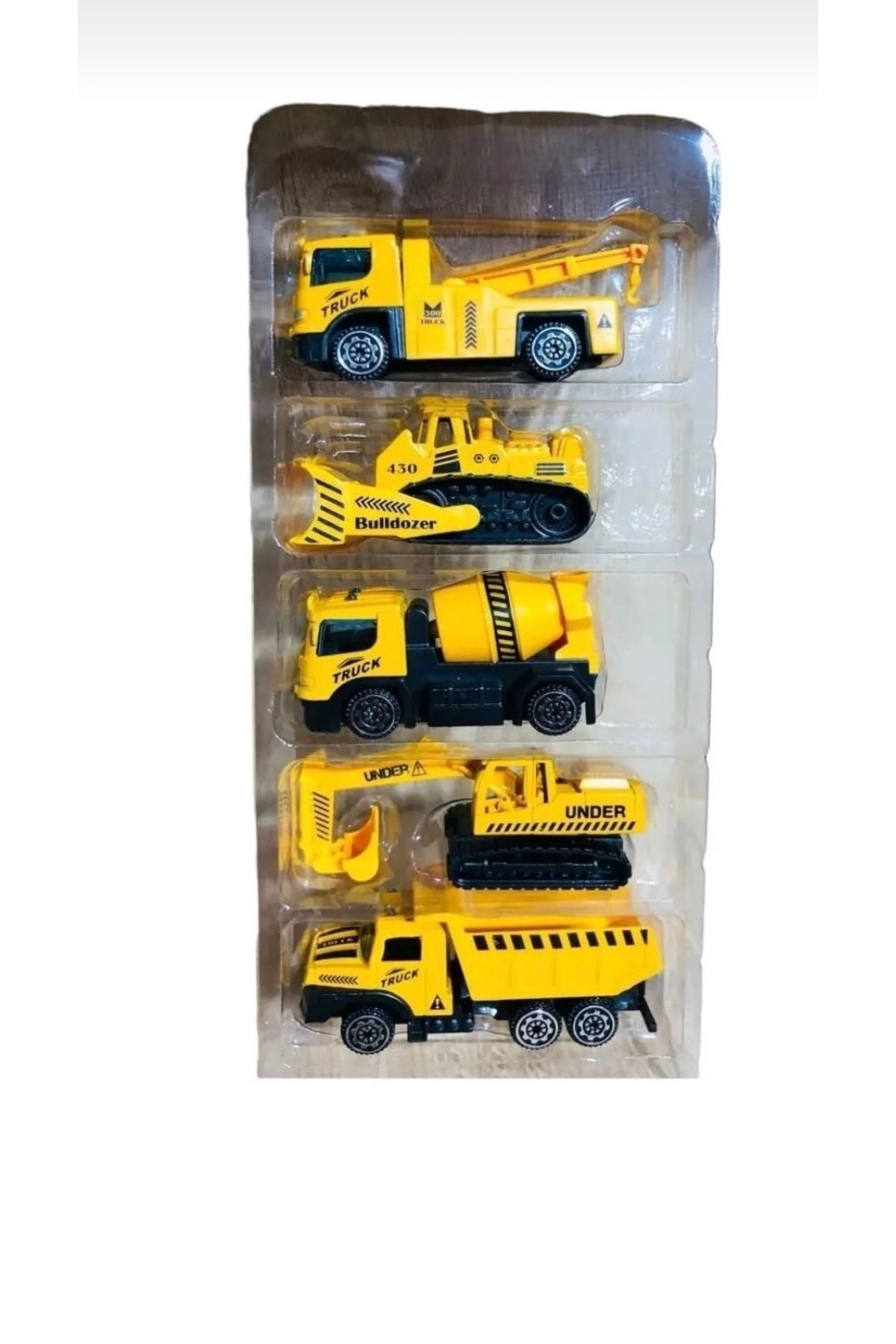 RAMO'S STORE Oyuncak iş makinaları seti kepçe,bulldozer ,araç çekici,beton mikseri(METAL) fotoğrafı 4 (önizleme)