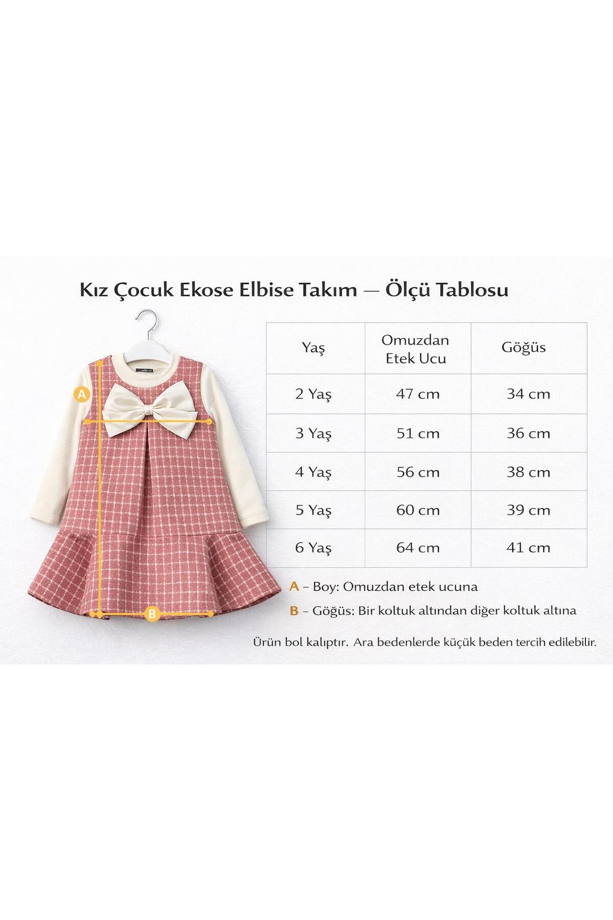 Kuzucuk Kids Bebek Çocuk Butik kız Çocuk Bayramlık Pembe Tüvit Jile Elbise Bluz Takım Bol Kalıp fotoğrafı 5 (önizleme)