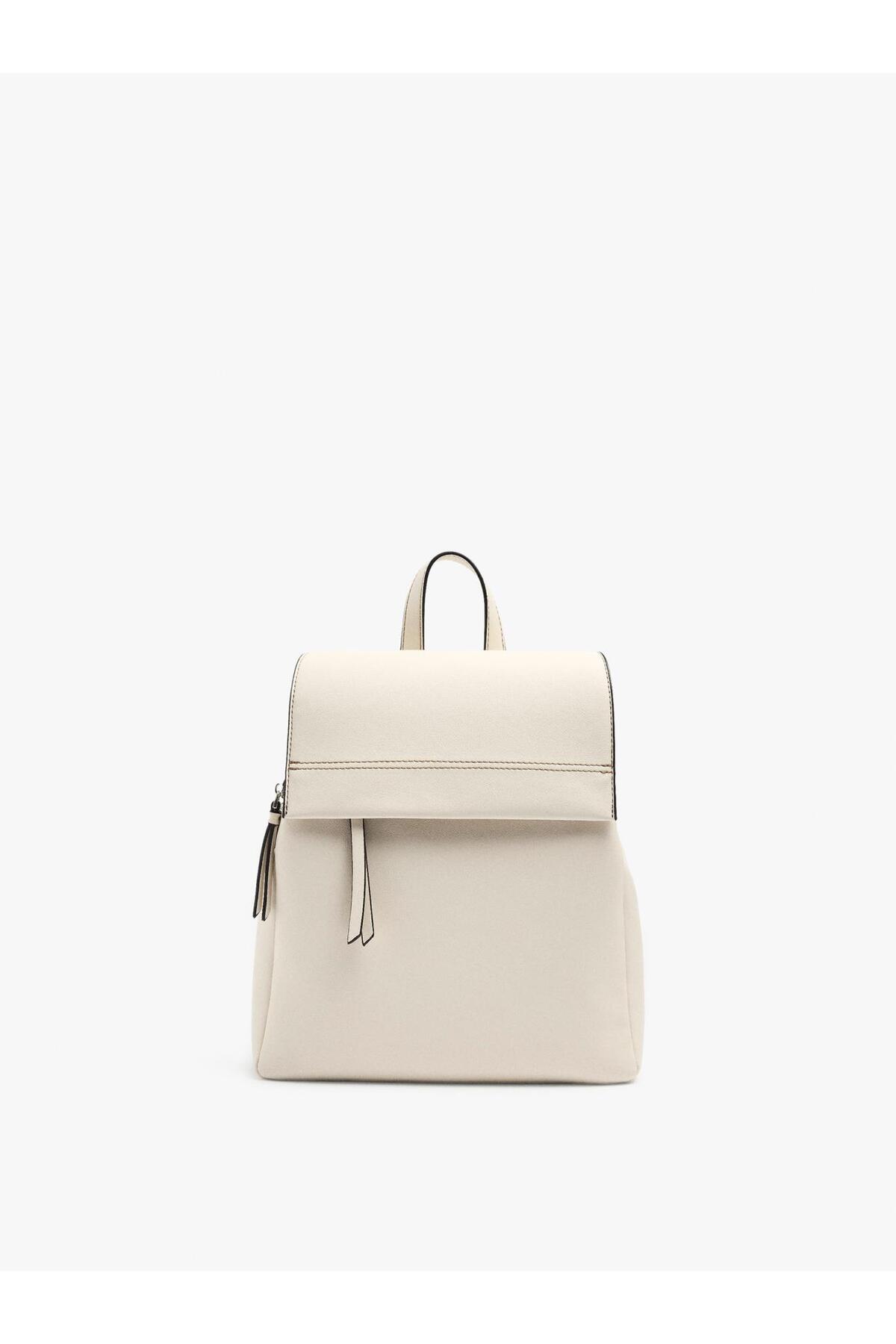 Women's Plain Backpack with Lid