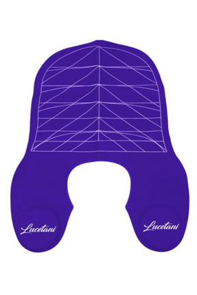 Lucetani Kuaför ve Berber Kılavuz Çizgili Saç Kesim Omuz Ağırlığı Mor Silikon