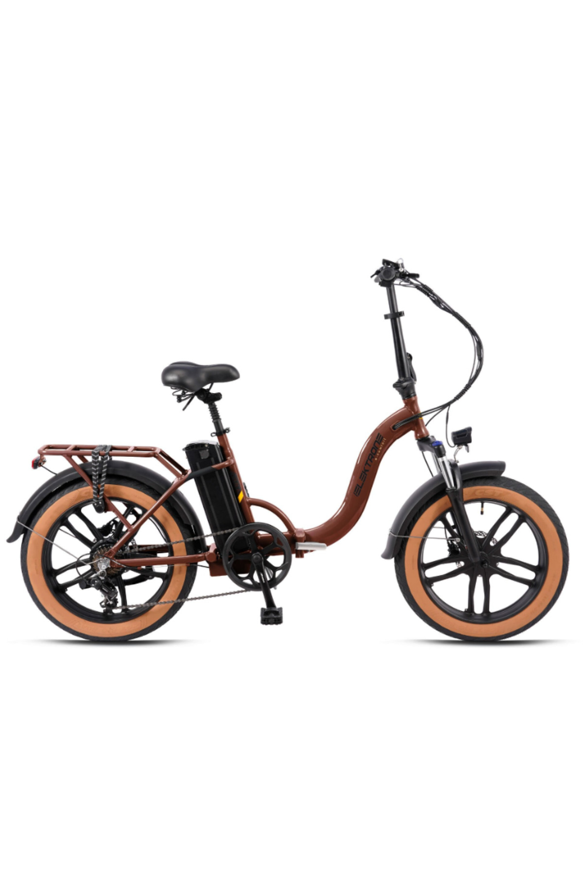 Kron Elektron Luna Hd 20 Jant Elektri̇kli̇ Katlanir Bakir-si̇yah Bi̇si̇klet