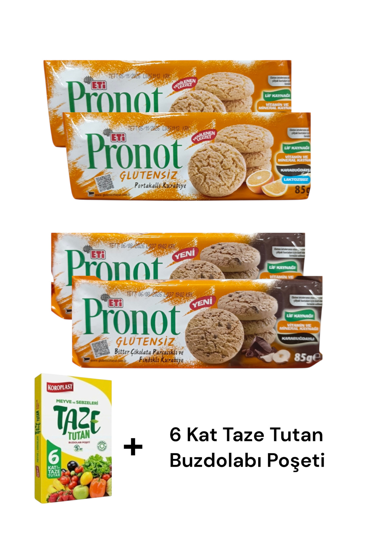KMS HOME Pronot Glutensiz Laktozsuz Portakallı ve Çikolata